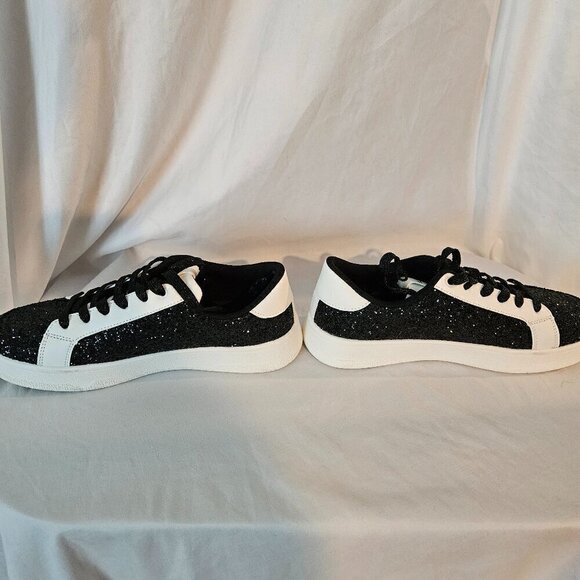 Niluber black sparkle & white sneakers 9 - Picture 2 of 5